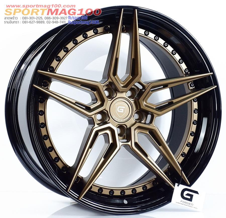 ล้อแม็กแท้2ชิ้น G-Forged GF12 5รู114 สีMattBronze.GB ET32-40 F8.5 R10-20นิ้ว