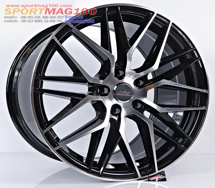 ล้อแม็กใหม่ SSW Vorsteiner S348 5รู114 ET35 ดำหน้าเงา 7-16นิ้ว