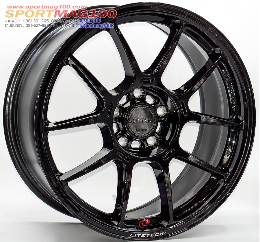 ล้อแม็กใหม่ FlowForming Lenso VENOM V1N LITETECH+ 5รู100 ET38 ดำเงา 8.5-18นิ้ว 