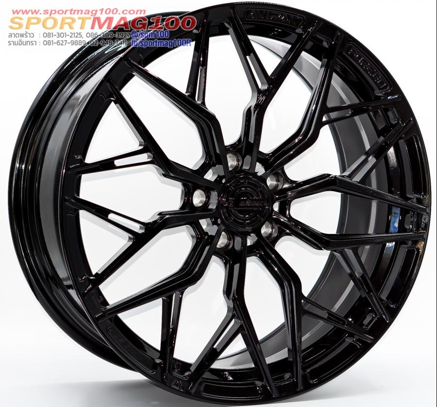 ล้อแม็กใหม่ AVIRAX FORGED GL502 ขอบ19 5รู108 ดำเงา กว้าง8.5 Offset40