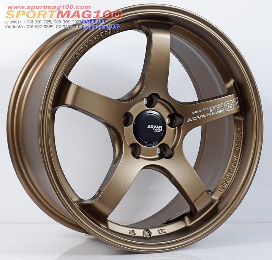 ล้อแม็กใหม่ Flowforming Advan GT 5รู112 สีทองCopper Offset35 กว้าง8.5 ขอบ18