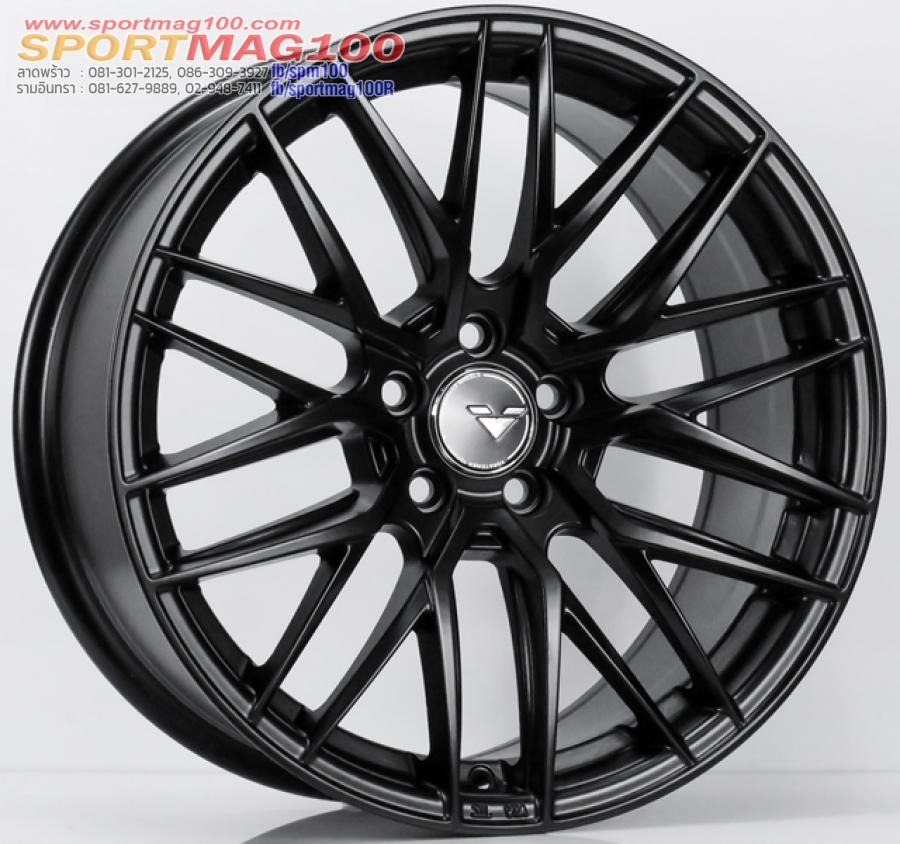 แม็กซ์ใหม่ MGW Vorsteiner 5รู100 Offset35 สีดำด้าน กว้าง 8นิ้ว ขอบ 17นิ้ว