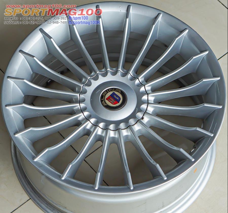 ล้อแม็กใหม่ Alpina B7 5รู114 สีซิลเวอร์ ET35 F8.5 R9.5-19นิ้ว (รามอินทรา)