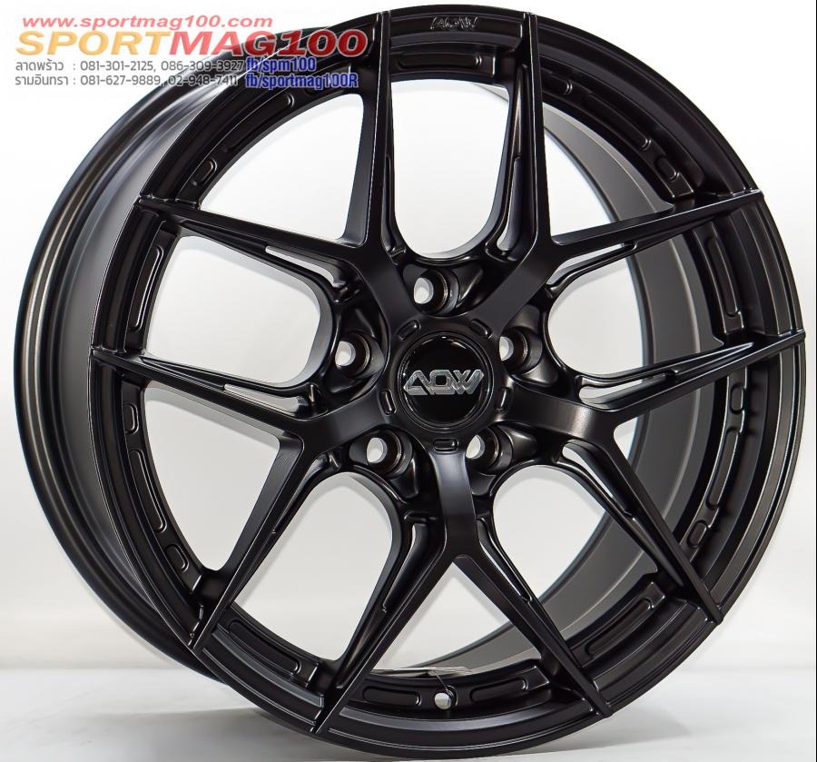ล้อแม็ก AOW20 ขอบ 17 กว้าง 8.5นิ้ว 5รู114.3/112 Offset35 สีดำด้าน