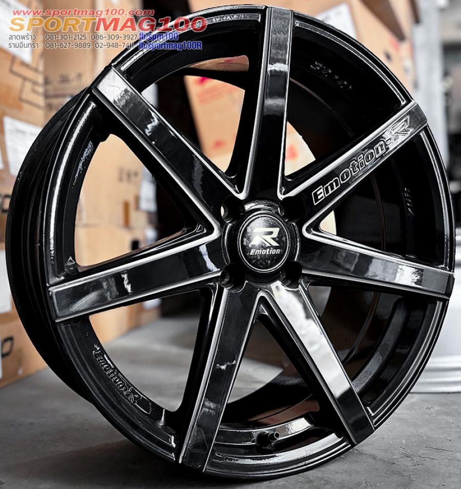 ล้อแม็กมือสอง EmotionR JAC ขอบ 17 กว้าง 7.5นิ้ว 4รู100 Offset42 สีดำมิลลิ่งก้าน(ลาดพร้าว)