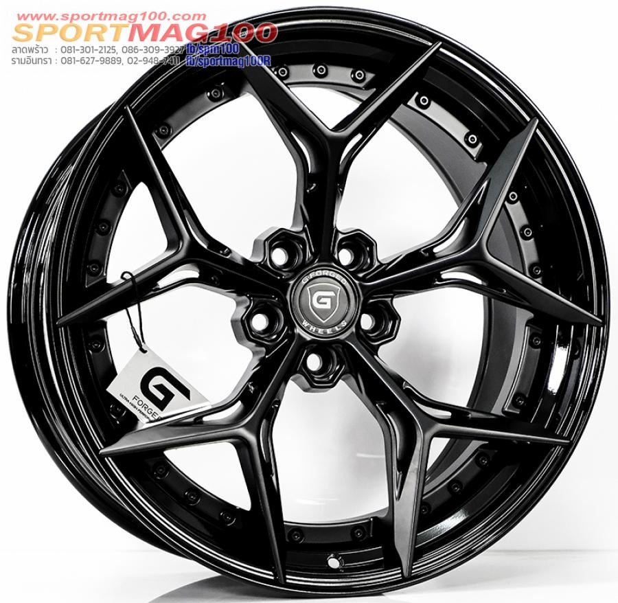ล้อแม็ก G-Forged GF15 FlowForming ขอบ 20 กว้าง F8.5 R10นิ้ว 5รู114.3/112 Offset32-40 สีดำด้าน