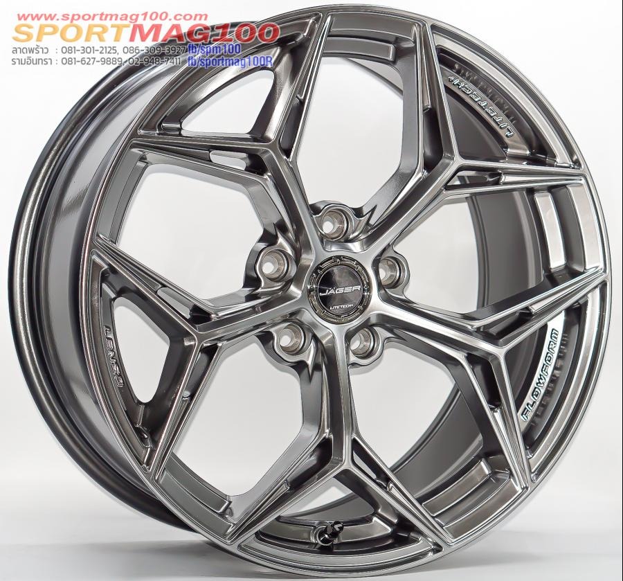 ล้อแม็ก Lenso Jager BLAZE Litetech+ FlowForming ขอบ18นิ้ว กว้าง 8.5นิ้ว 5รู108 Offset35 สีไฮเปอร์แบล็ค