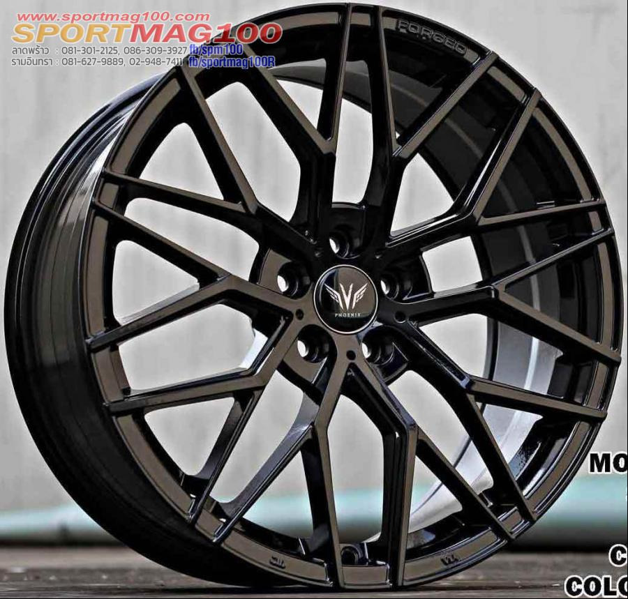 ล้อแม็ก HR688 5รู100 ET35 ดำด้าน กว้าง8.5 ขอบ18นิ้ว