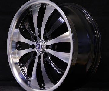  เฮียสั่งลด ล้อแม็ก AF P1108 4รู100/114 ET42 ดำหน้าเงา กว้าง7.5 ขอบ17นิ้ว 