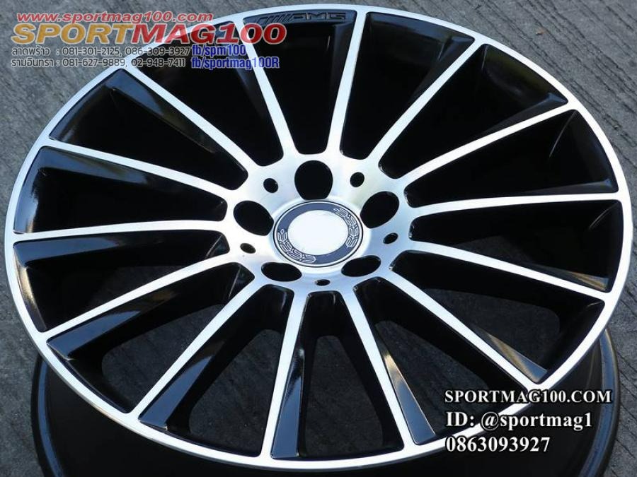 ล้อแม็กมือสองแท้ BENZ AMG CLS C257 ขอบ20นิ้ว ล้อหน้า8นิ้ว ล้อหลัง9นิ้ว 5รู112 Offset33-28 สีดำหน้าเงา(ลาดพร้าว)