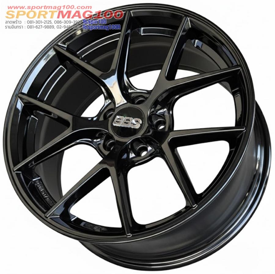 ล้อแม็ก AOW009 CIR FlowForming ขอบ18นิ้ว กว้าง8.5นิ้ว 5รู108 Offset35 สีดำเงา