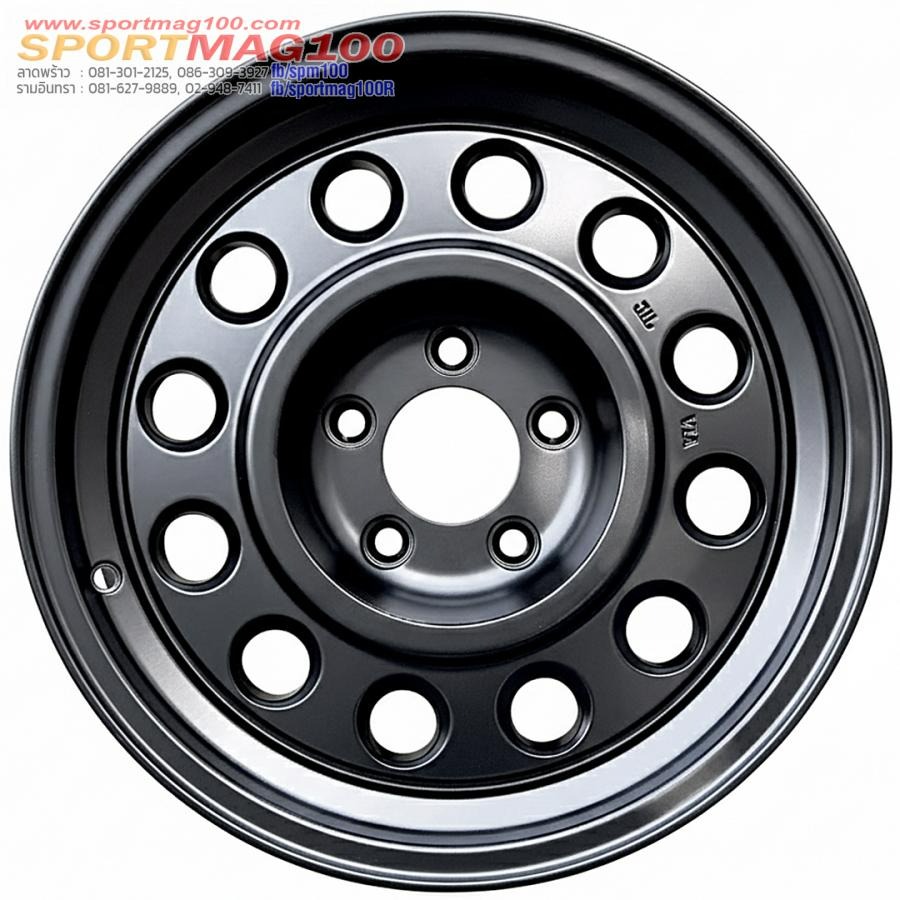 ล้อทรงลุง JAOS ขอบ16นิ้ว กว้าง8.5นิ้ว 5รู114.3 Offset20 สีดำด้าน