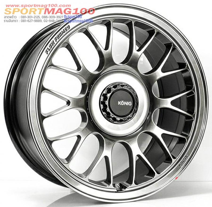 ล้อแม็ก USA Konig MRK1 ขอบ18นิ้ว กว้าง8.5นิ้ว 5รู114.3 Offset35 สีHypercarbon