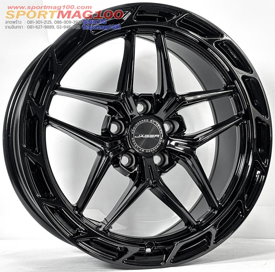 ล้อแม็ก Lenso Jager STAG ขอบ18นิ้ว กว้าง8.5นิ้ว 5รู114.3 Offset35 สีดำเงา
