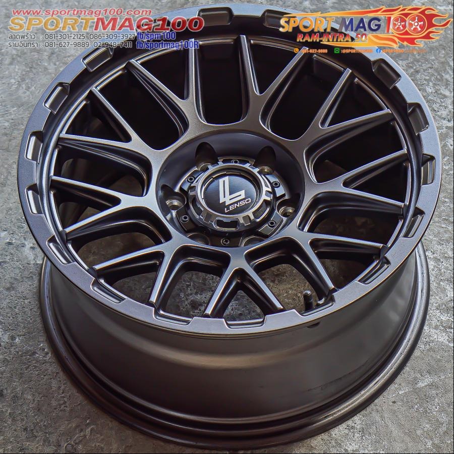 ล้อแม็กมือสอง Lenso Max Cezar ขอบ 18 กว้าง 9นิ้ว 6รู139 Offset12 สีเทากันด้าน (รามอินทรา)