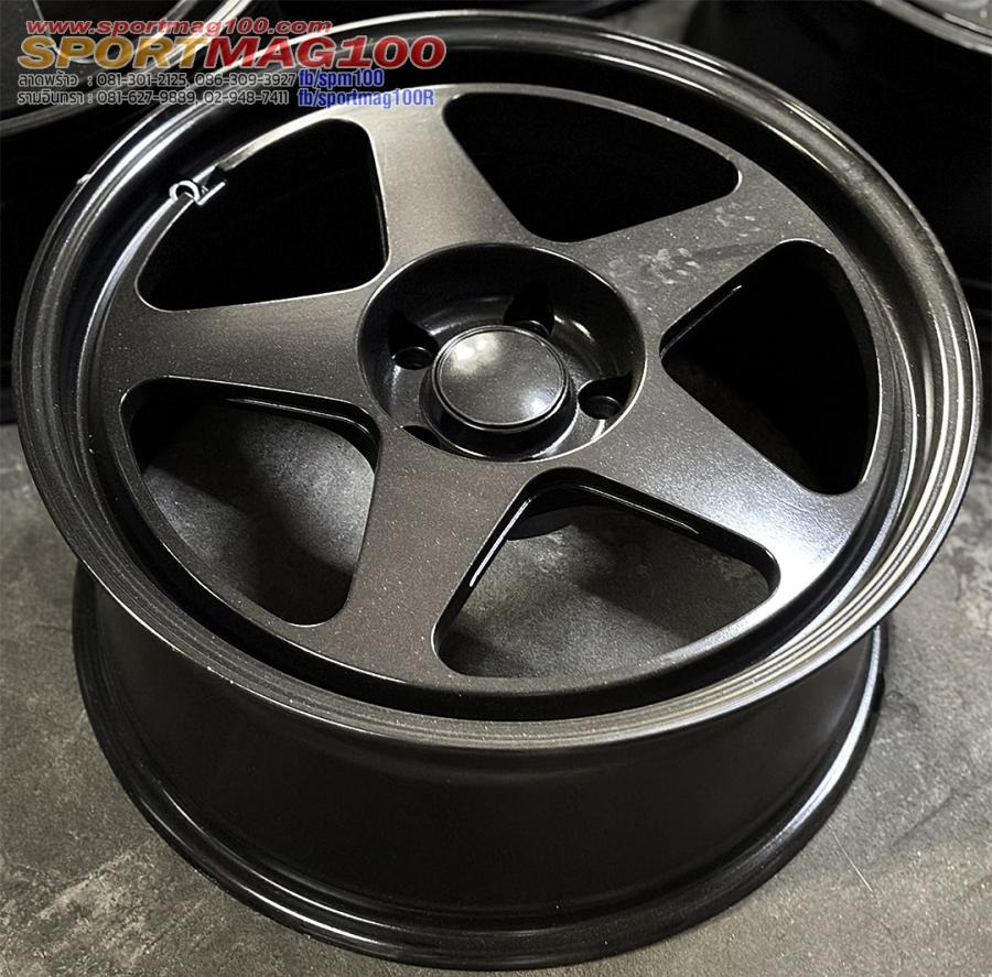 ล้อแม็กมือสอง Spoon ขอบ18นิ้ว กว้าง8นิ้ว 5รู114.3 Offset35 สีดำด้าน(ลาดพร้าว)