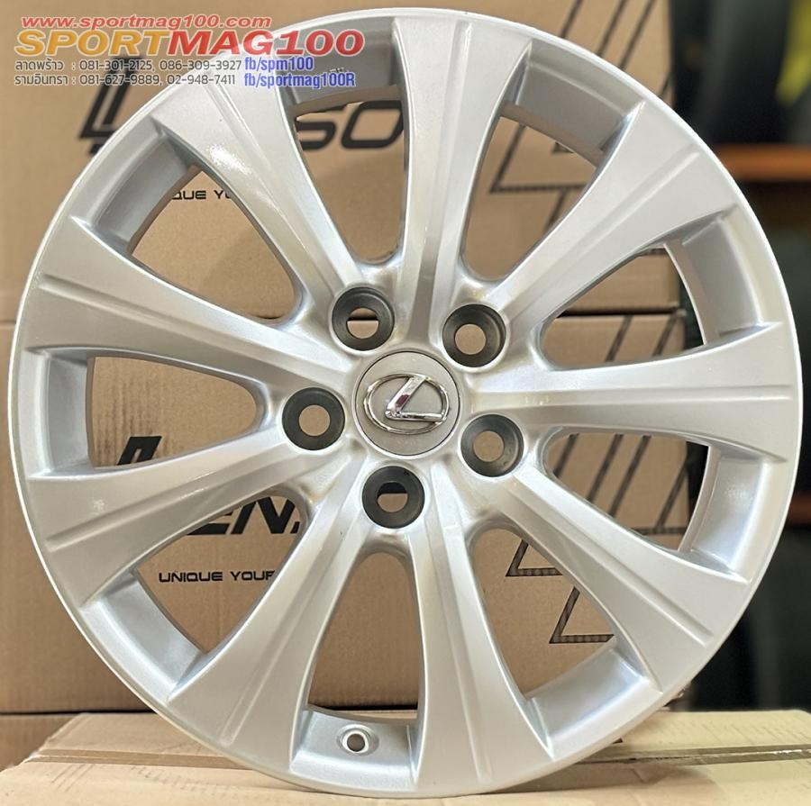ล้อแม็กแท้ Lexus GS250 300 ขอบ17นิ้ว กว้าง7.5นิ้ว 5รู114.3 Offet45 สีซิลเวอร์(ลาดพร้าว)