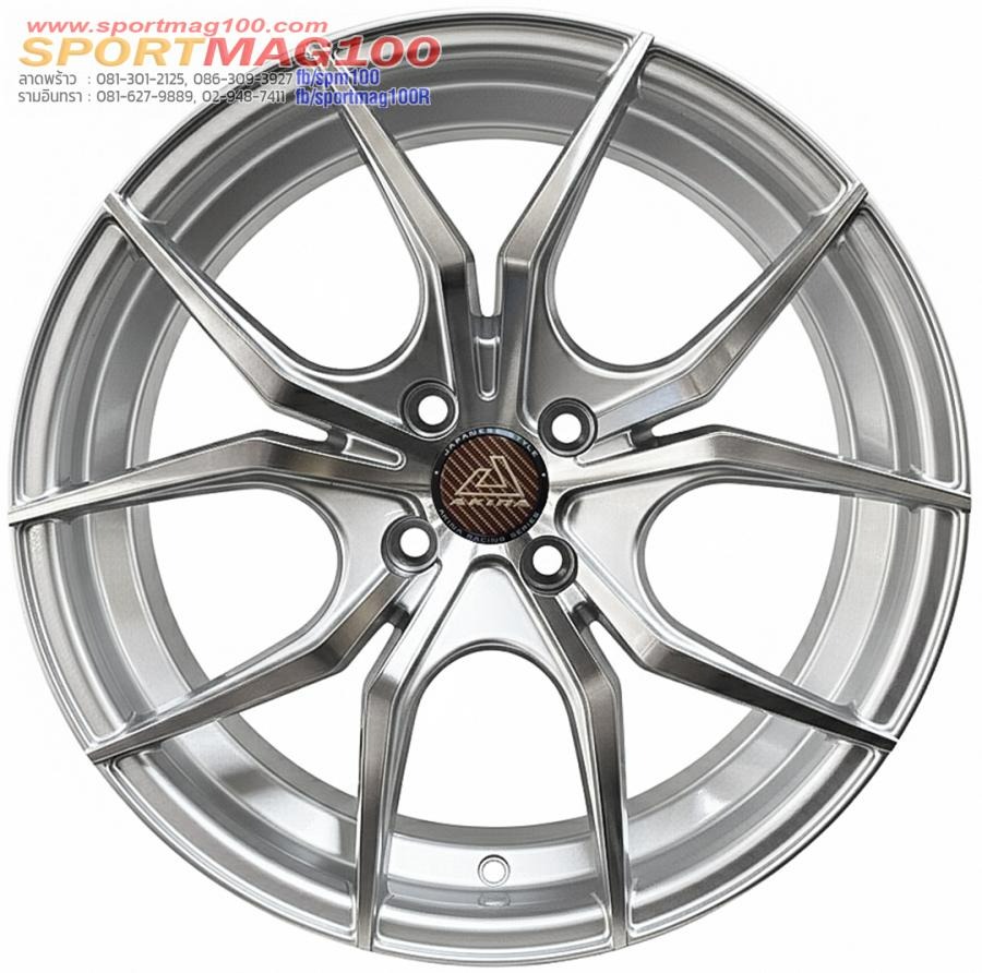 ล้อแม็ก Akina S266 ขอบ17นิ้ว กว้าง8นิ้ว 4รู100 Offset35 สีซิลเวอร์