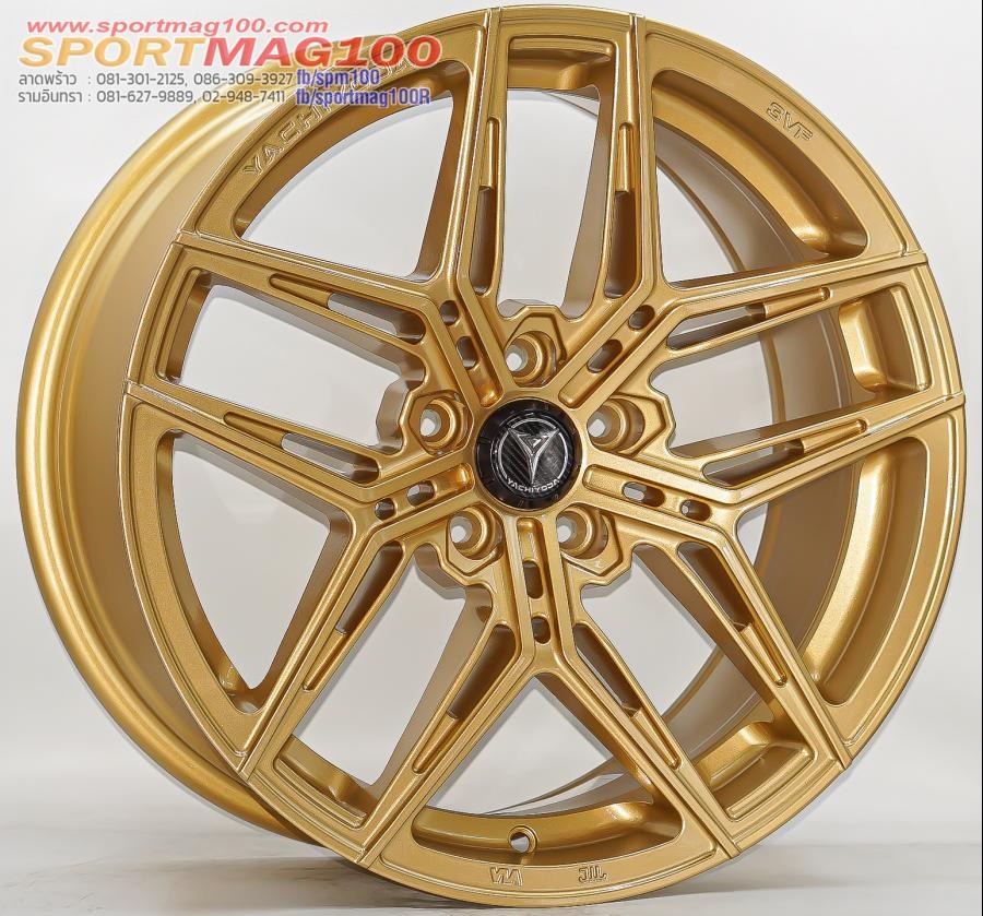 ล้อแม็กใหม่ Yachiyoda EV-F18 ขอบ18นิ้ว กว้าง8.5นิ้ว 5รู108 Offset35 สีทอง