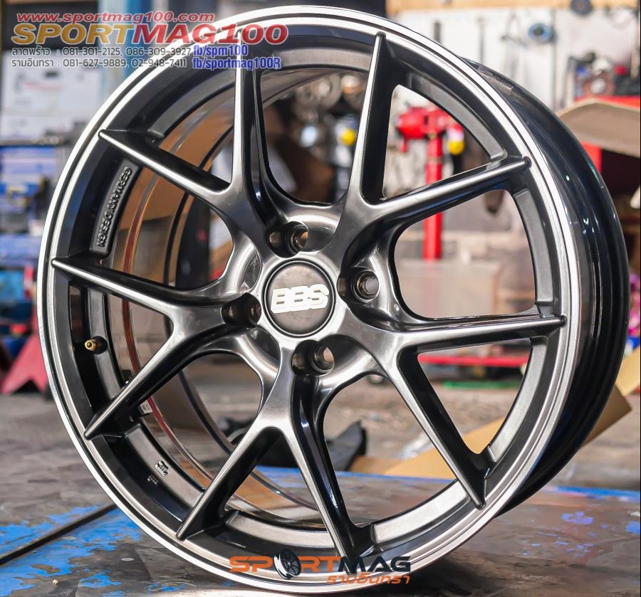 ล้อมือสอง AOW CIR ขอบ17นิ้ว กว้าง8นิ้ว 4รู100 Offset35 สีไฮเปอร์ดาร์ค (รามอินทรา)