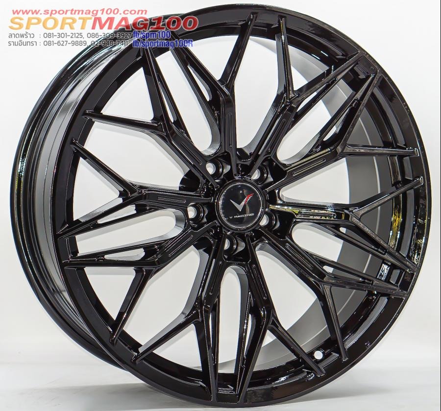ล้อแม็กใหม่ HR645 ขนาด19นิ้ว กว้าง8.5นิ้ว 5รู108 Offset35 สีดำเงา