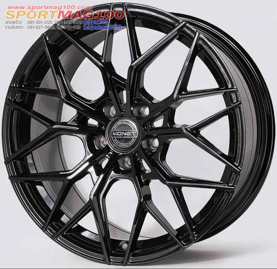 ล้อแม็ก Monet FlowForming 5รู108 Offset35 สีดำ กว้าง8.5 ขอบ18นิ้ว 