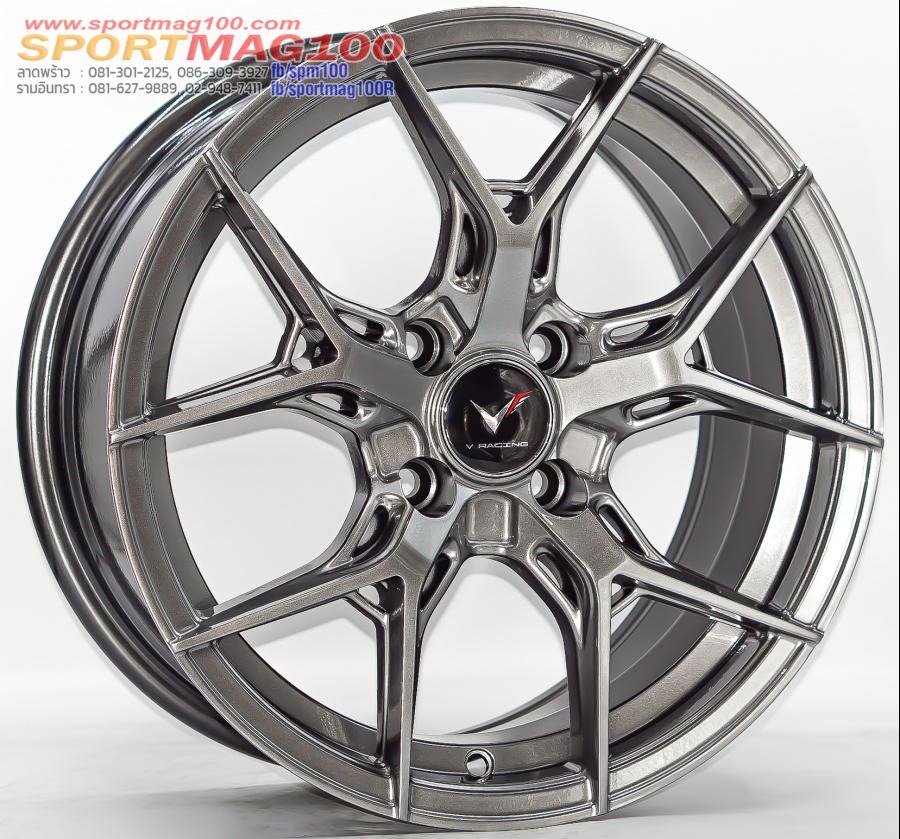ล้อแม็กใหม่ HR031 ขอบ16นิ้ว กว้าง7นิ้ว 4รู100 Offset35 สีไฮเปอร์แบล็ค