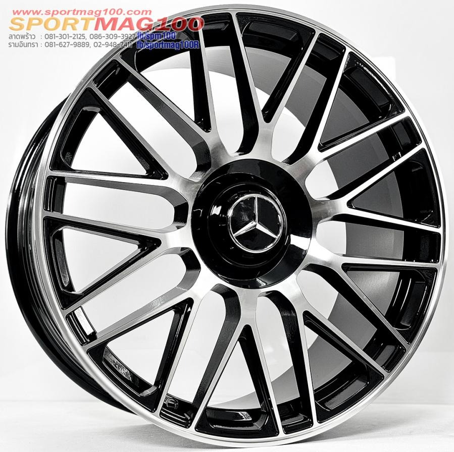 ล้อแม็ก Benz S Coupe ขอบ20นิ้ว กว้าง F8.5นิ้ว R9.5นิ้ว 5รู112 Offset40-45 สีดำหน้าเงา 