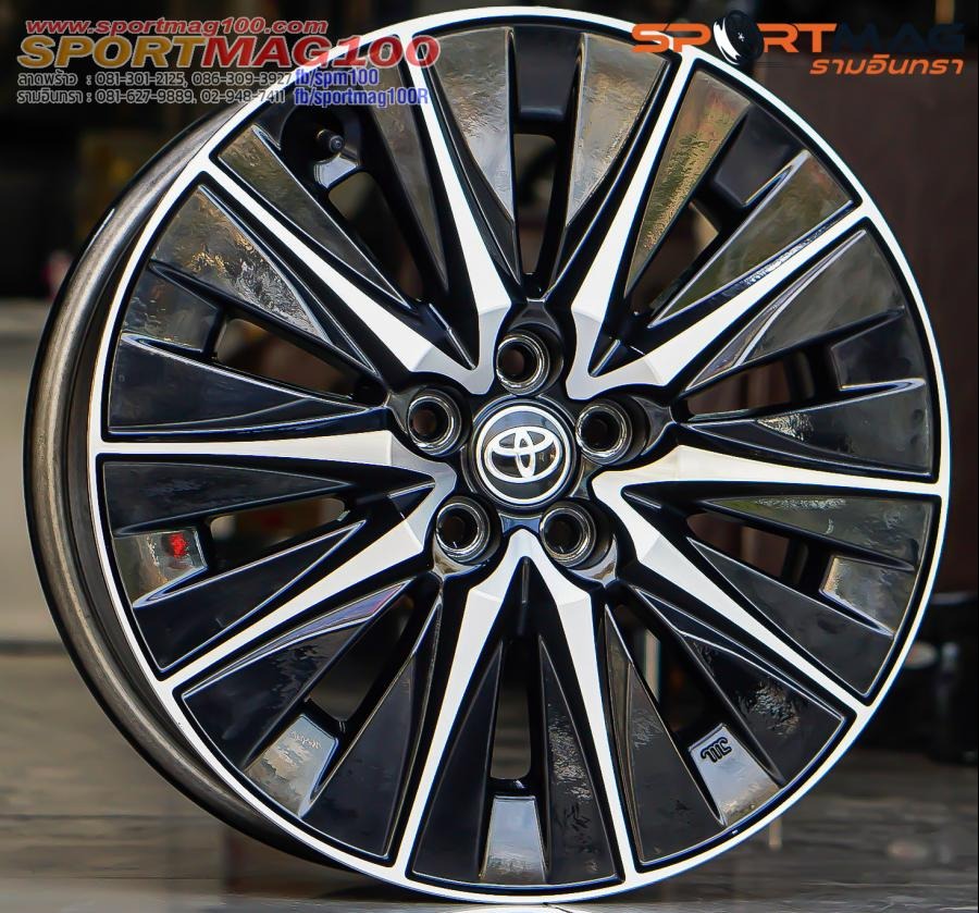 ล้อป้ายแดง Toyota Yaris Ativ hev ขอบ 17นิ้ว กว้าง6.5นิ้ว 5รู100 Offset50 (รามอินทรา)