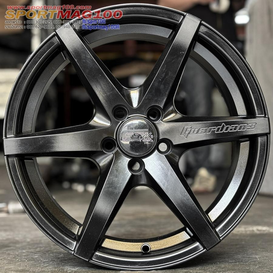 ล้อแม็กมือสอง SSW S379 ขอบ16นิ้ว กว้าง7นิ้ว 5รู100 Offset35 สีดำด้าน(ลาดพร้าว)