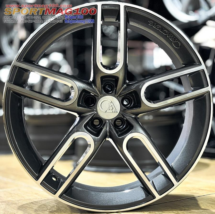 ล้อแม็กมือสอง CARACTERE ขอบ19นิ้ว กว้าง8.5นิ้ว 5รู100 Offset35 สีกันเมทาลิกหน้าเงา(ลาดพร้าว)