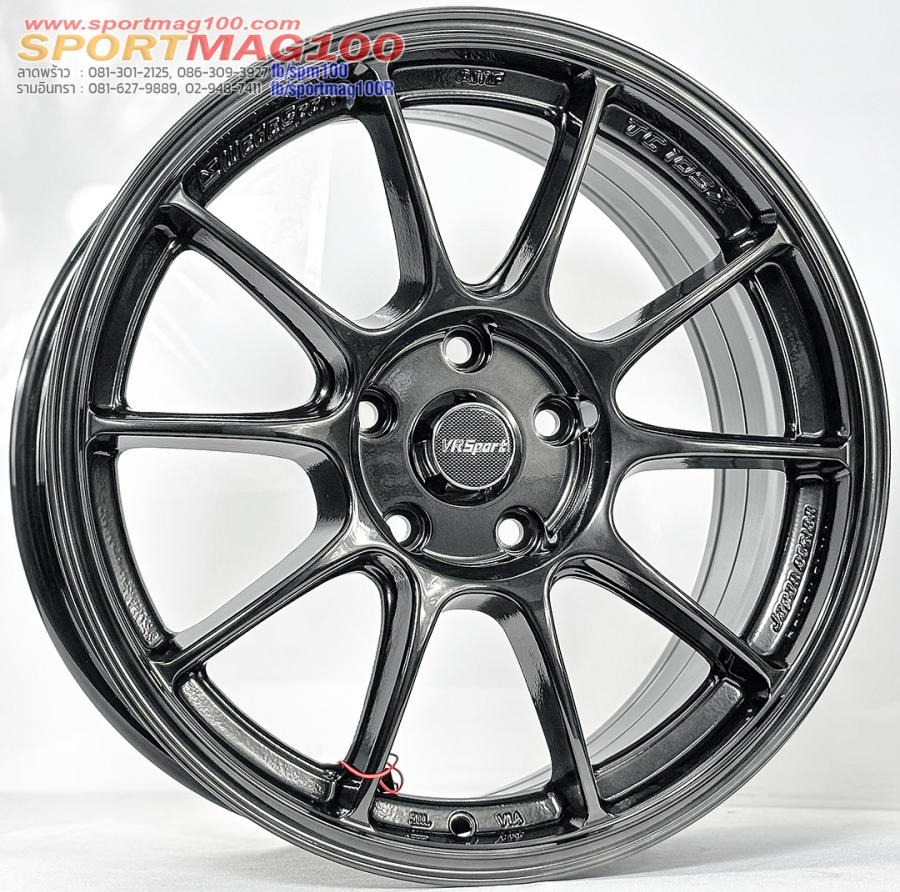 ล้อแม็ก MGW TC105X FlowForming ขอบ17นิ้ว กว้าง8นิ้ว 5รู114.3/112 Offset35 สีไฮเปอร์แบล็ค