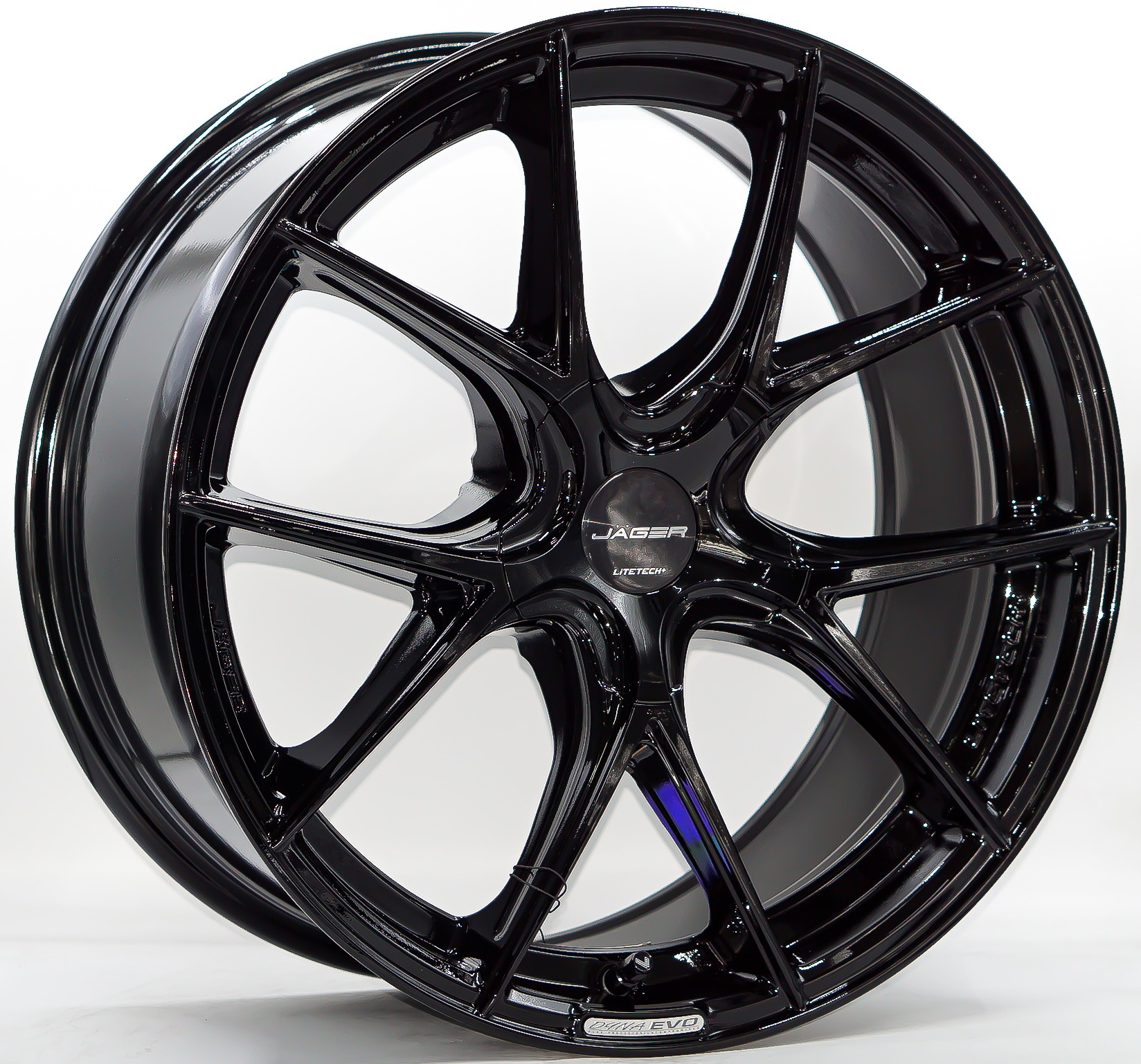 ล้อแม็ก Lenso Jager Dyna JAD EVO Litetech+ FlowForming ขอบ18นิ้ว กว้าง8.5นิ้ว 5รู114.3 Offset35 สีดำเงา