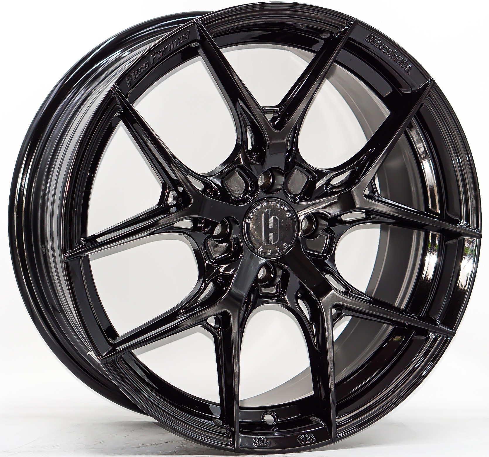 ล้อแม็ก FlowForming VF2 ขอบ17นิ้ว กว้าง7.5นิ้ว 4รู100 Offset35 สีดำเงา