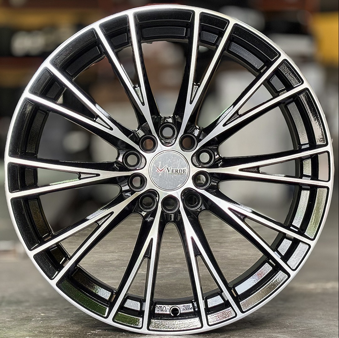 ล้อแม็กมือสอง Verdi Cross ขอบ17นิ้ว กว้าง7.5นิ้ว 5รู100/114.3 Offset40 สีดำหน้าเงา(ลาดพร้าว)
