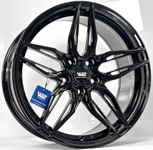 ล้อแม็ก W2 WFF-W Flowforming ขอบ18นิ้ว กว้าง8.5นิ้ว 5รู114.3/112 Offset35 สีดำเงา