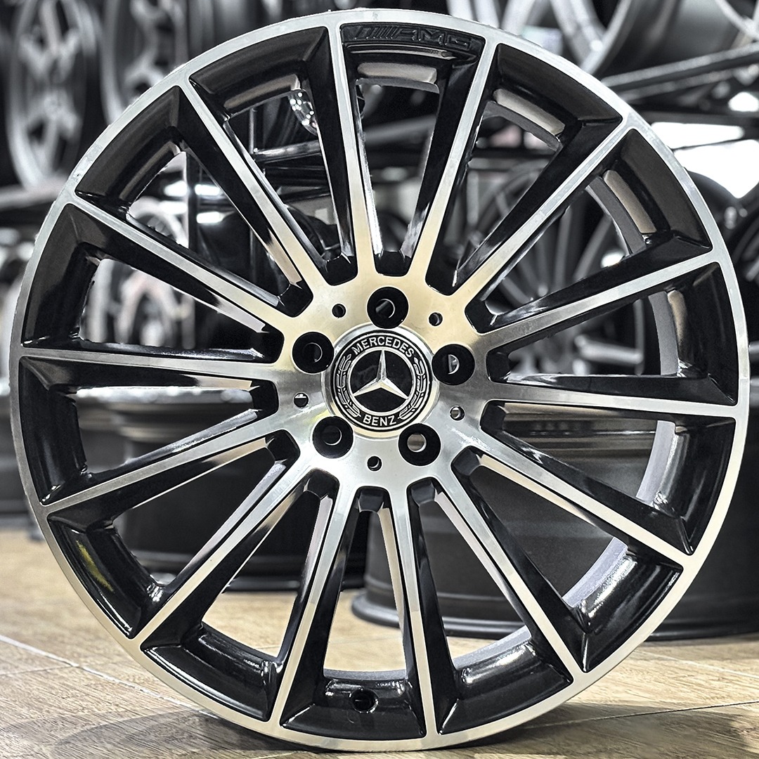 ล้อแม็กมือสองแท้ BENZ AMG A205 C-class ขอบ19นิ้ว กว้างF7.5นิ้ว R8.5นิ้ว 5รู112 Offset44-52 สีดำหน้าเงา(ลาดพร้าว)