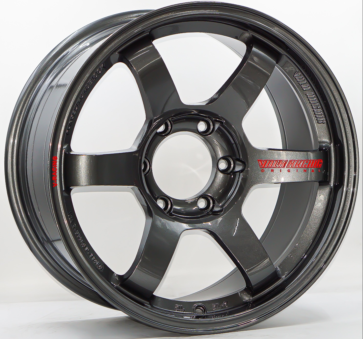 ล้อแม็กใหม่ Flowforming HR TE37 ขอบ18นิ้ว กว้าง9นิ้ว 6รู139.7 Offset0 สีกันเมทาลิก