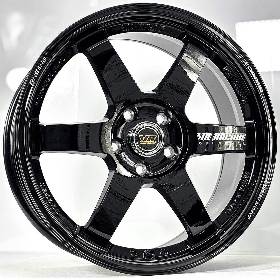 ล้อแม็ก MGW VR TE37 Flowforming ขอบ18นิ้ว กว้าง8.5นิ้ว 5รู114.3/112 Offset35 สีดำเงา
