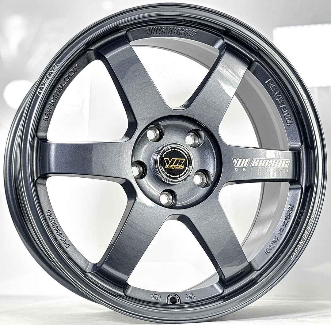 ล้อแม็ก MGW VR TE37 Flowforming ขอบ18นิ้ว กว้าง8.5นิ้ว 5รู112/114.3 Offset35 สีกันเมทาลิก