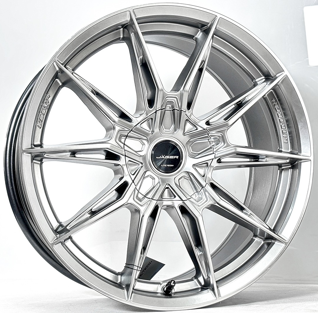 ล้อแม็ก Lenso Jager Plasma Litetech+ FlowForming ขอบ18นิ้ว กว้าง8.5นิ้ว 5รู108/114.3 Offset35 สีไฮเปอร์ซิลเวอร์