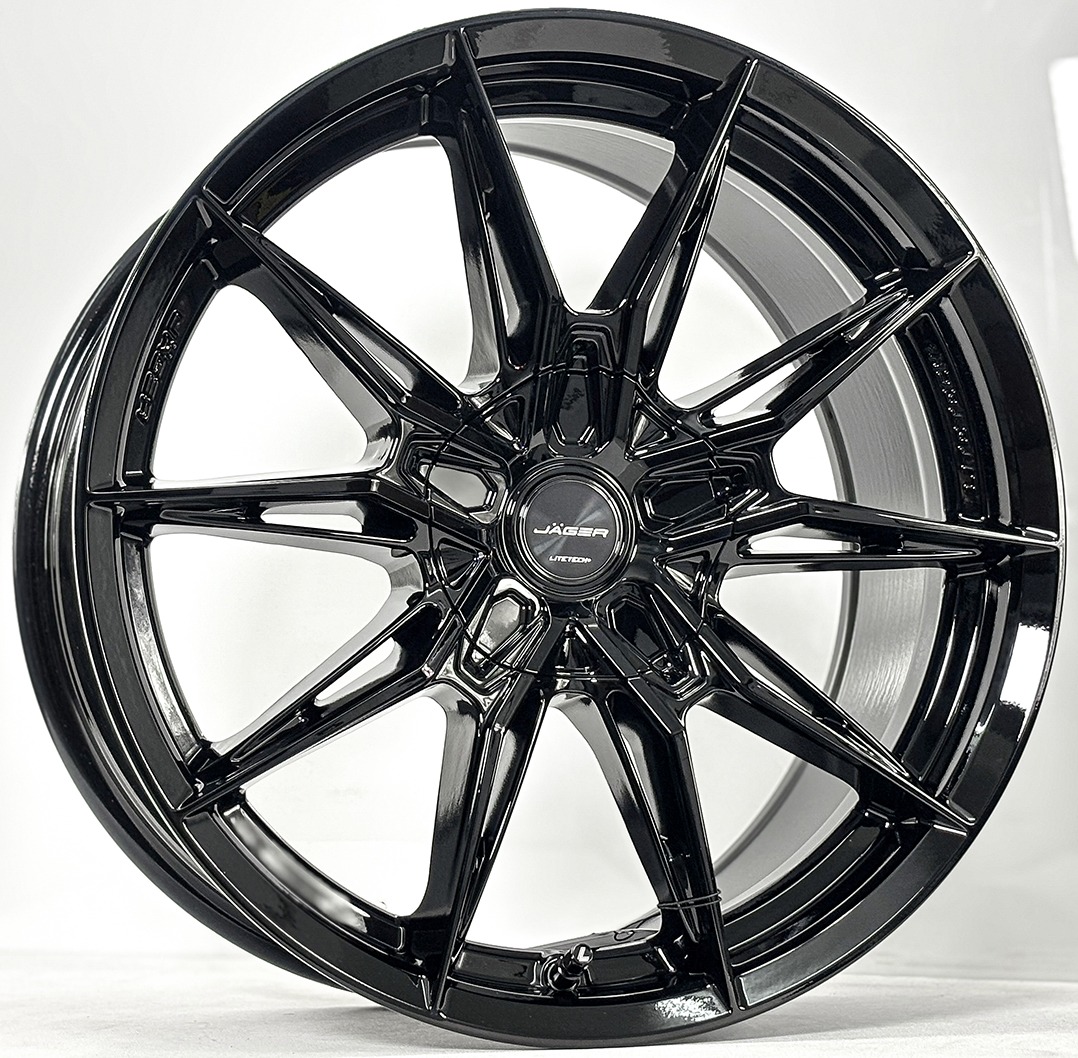 ล้อแม็ก Lenso Jager Plasma Litetech+ FlowForming ขอบ18นิ้ว กว้าง8.5นิ้ว 5รู108/114.3 Offset35 สีดำเงา