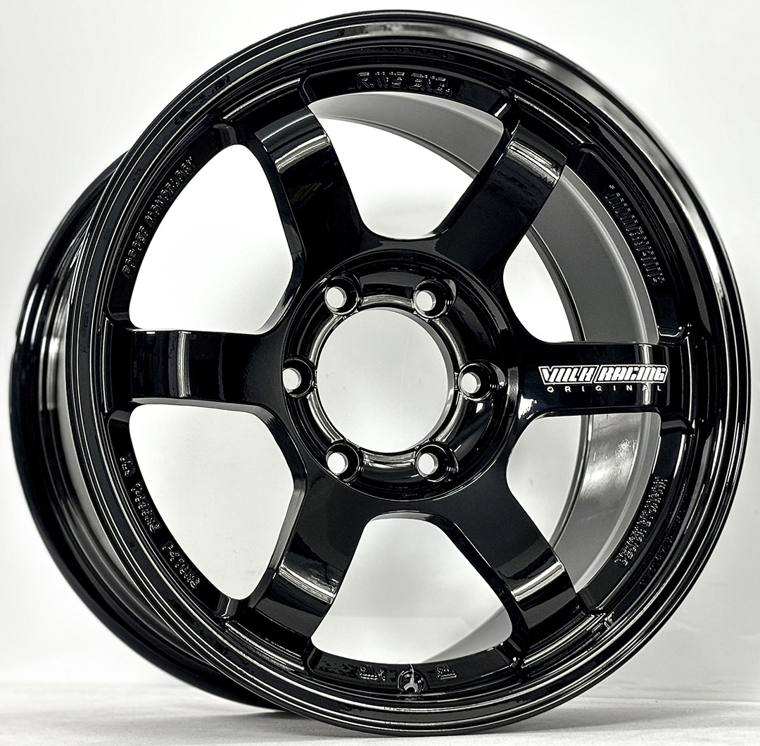 ล้อแม็ก AOW10 TE37 Sonic FlowForming ขอบ18นิ้ว กว้าง9นิ้ว 6รู139.7 Offset20 สีดำเงา