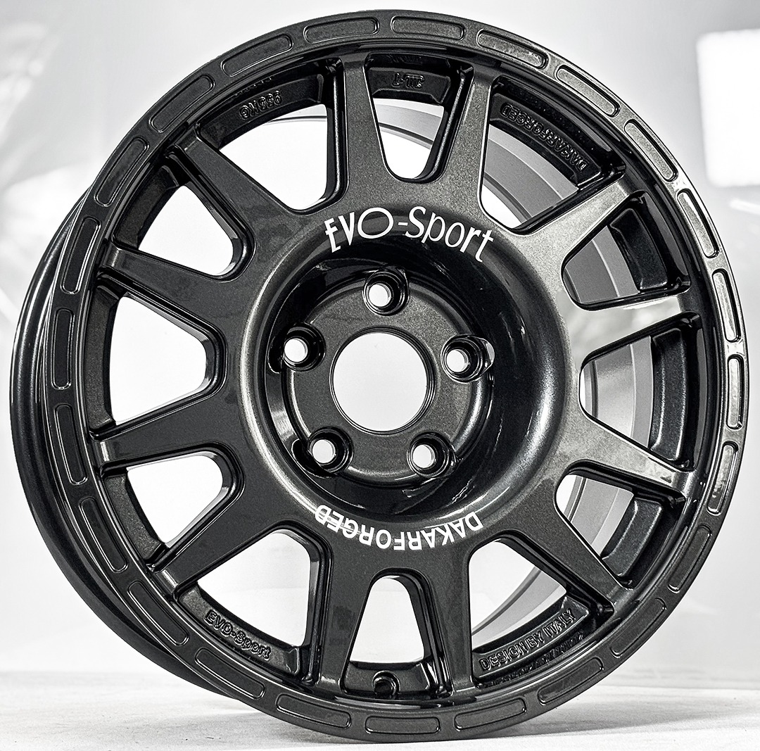 ล้อแม็ก New Evo Cross ขอบ16นิ้ว กว้าง8นิ้ว 5รู114.3 Offset20 สีกันเมทาลิก