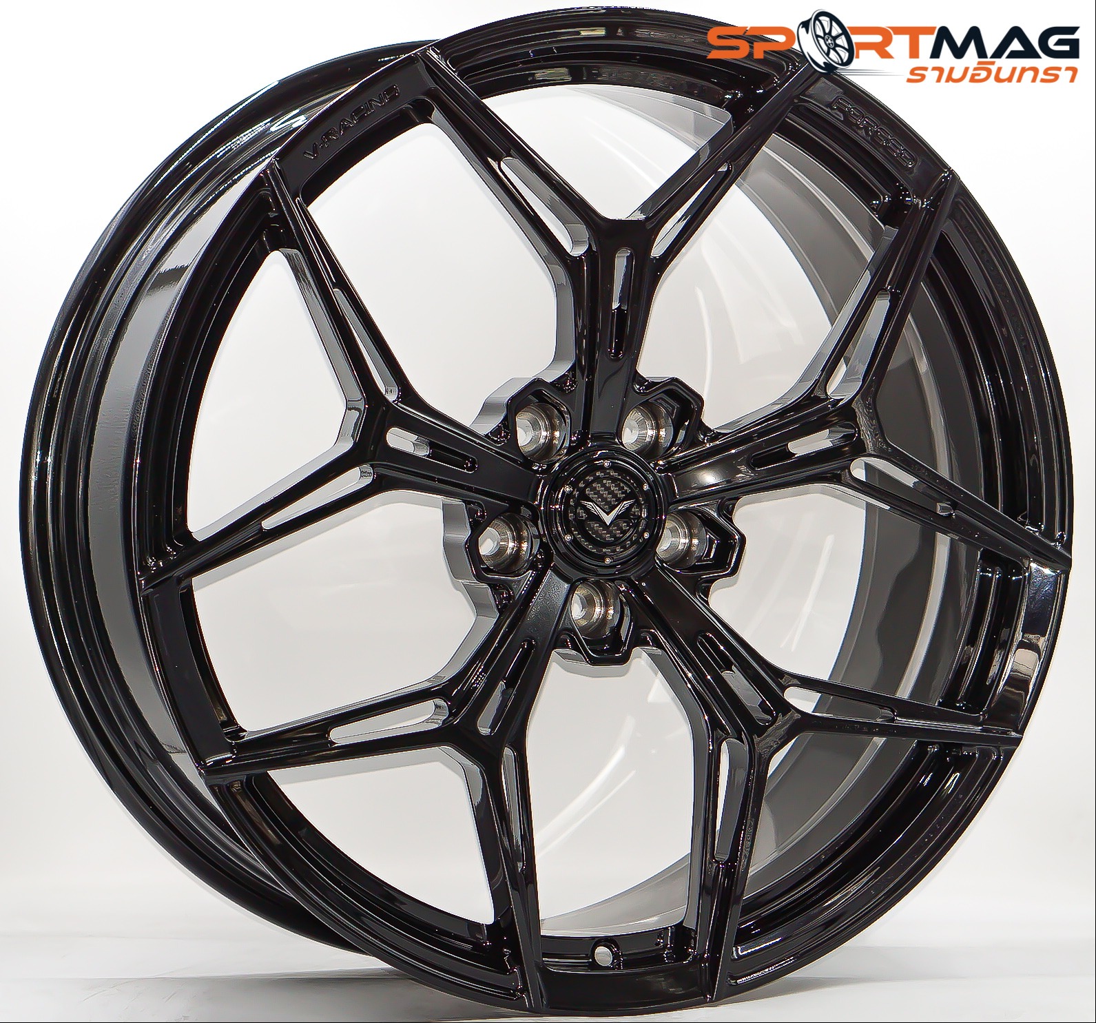 ล้อ V-Racing Forged VRF502 ขอบ20นิ้ว กว้าง8.5นิ้ว5รู112/114.3 Offset35 สีดำเงา