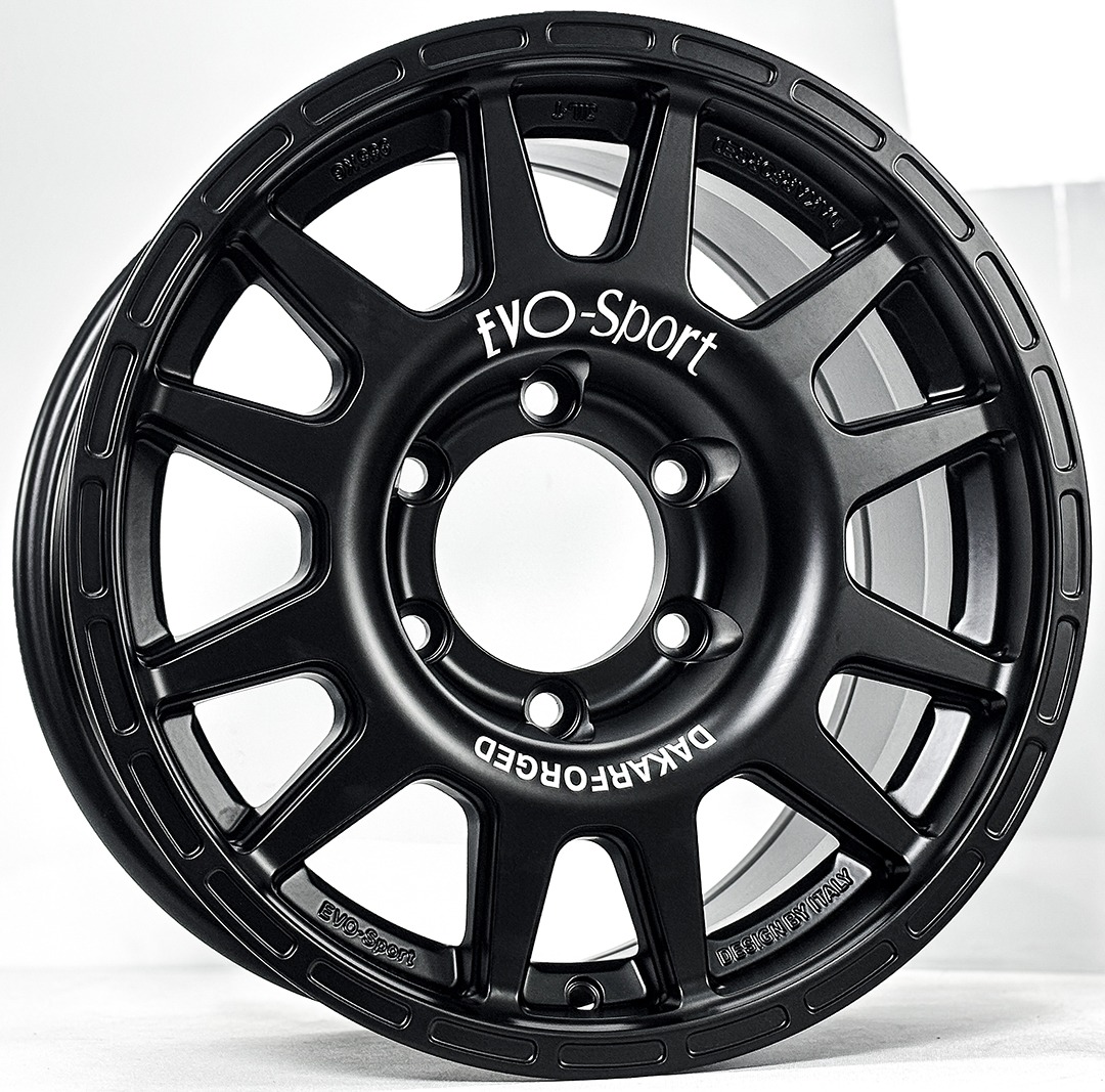 ล้อแม็ก New Evo Cross ขอบ17นิ้ว กว้าง8.5นิ้ว 6รู139.7 Offset20 สีดำด้าน
