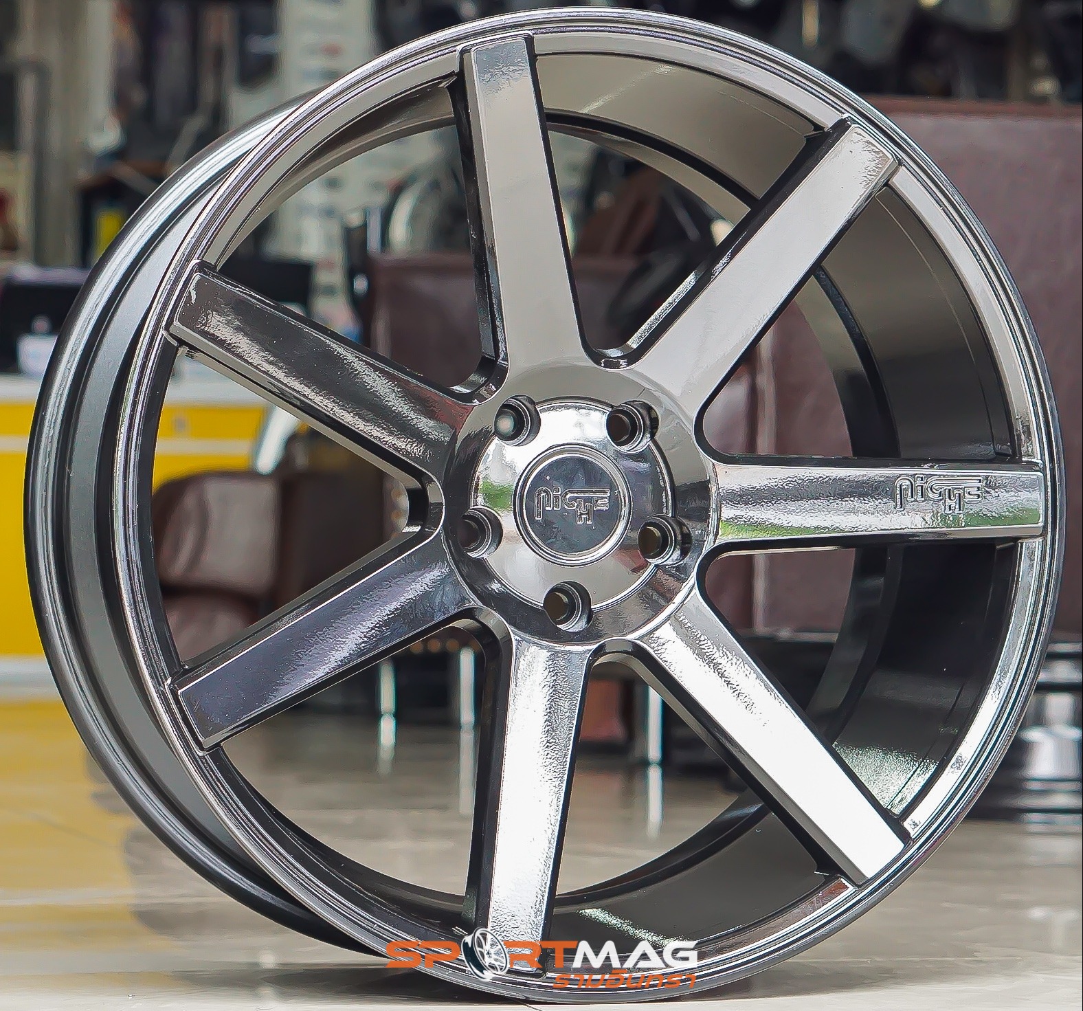 ล้อแม็กแท้ USA NICHE VERONA F20x9นิ้ว ET42 , R20x10นิ้ว ET40 5รู114.3 สีดำเงา (รามอินทรา)