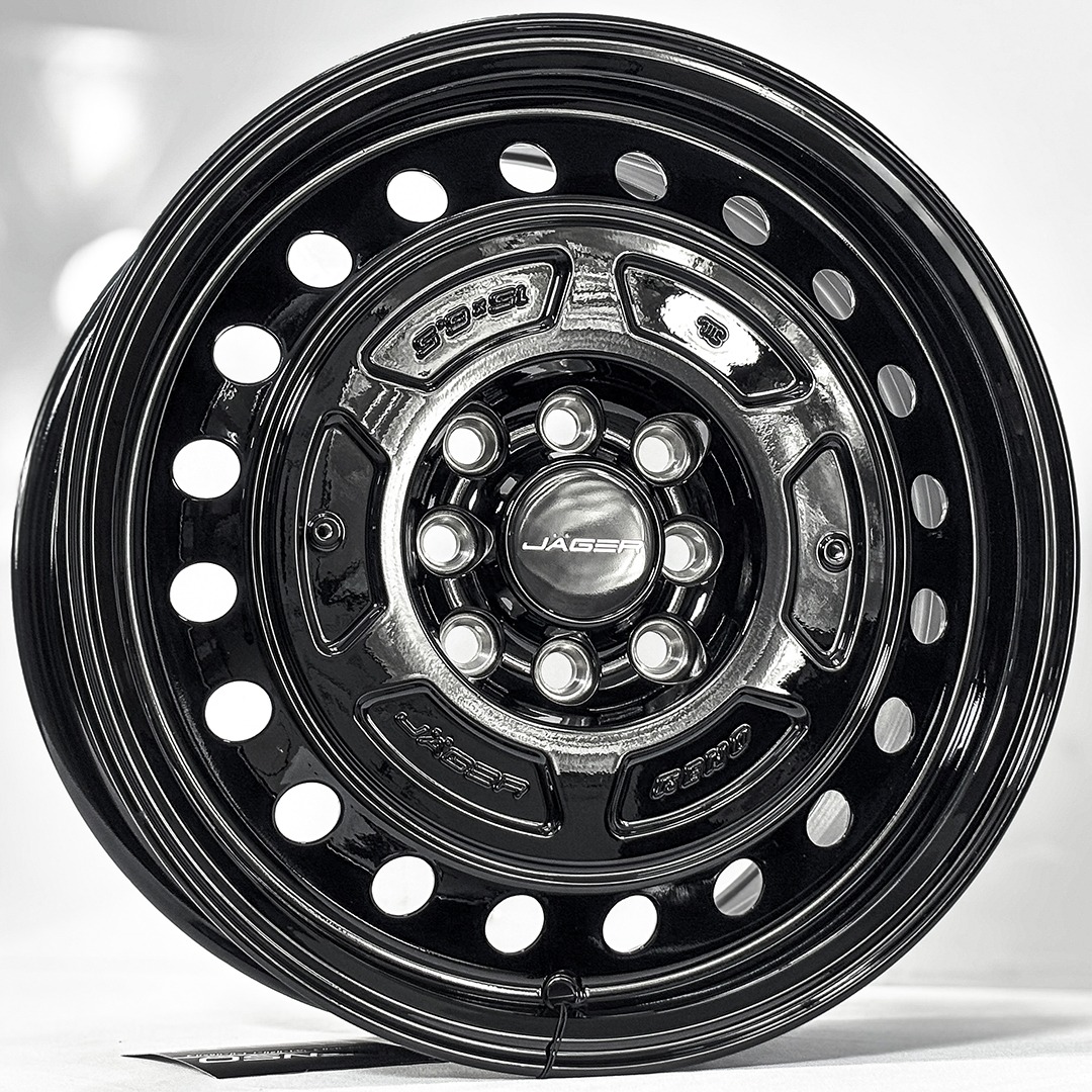 ล้อแม็ก Lenso Jager Reno ขอบ15นิ้ว กว้าง6.5นิ้ว 4รู100/114.3 Offset38 สีดำเงา